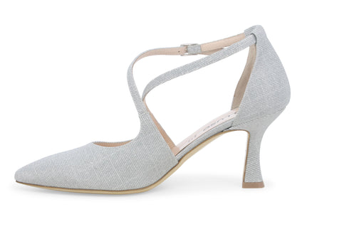 Melluso female Décolleté Tessuto E1631ZV-247202 Argento